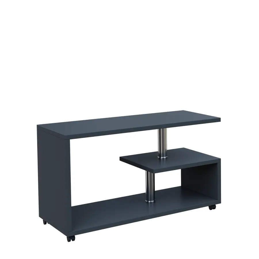 NORBERT-1 stolek konferenční na otočných kolečkách, 25 mm lamino - antracit