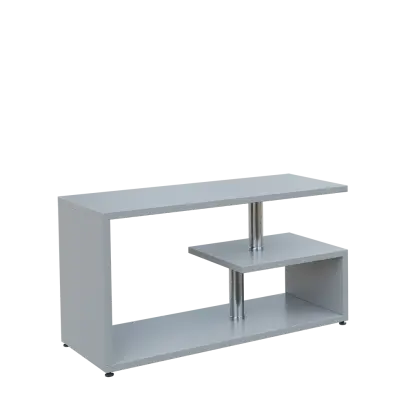 NORBERT-2 stolek konferenční na plastových kluzácích, 25 mm lamino - šedá