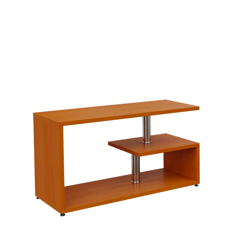 NORBERT-2 stolek konferenční na plastových kluzácích, 25 mm lamino - třešeň šumavská