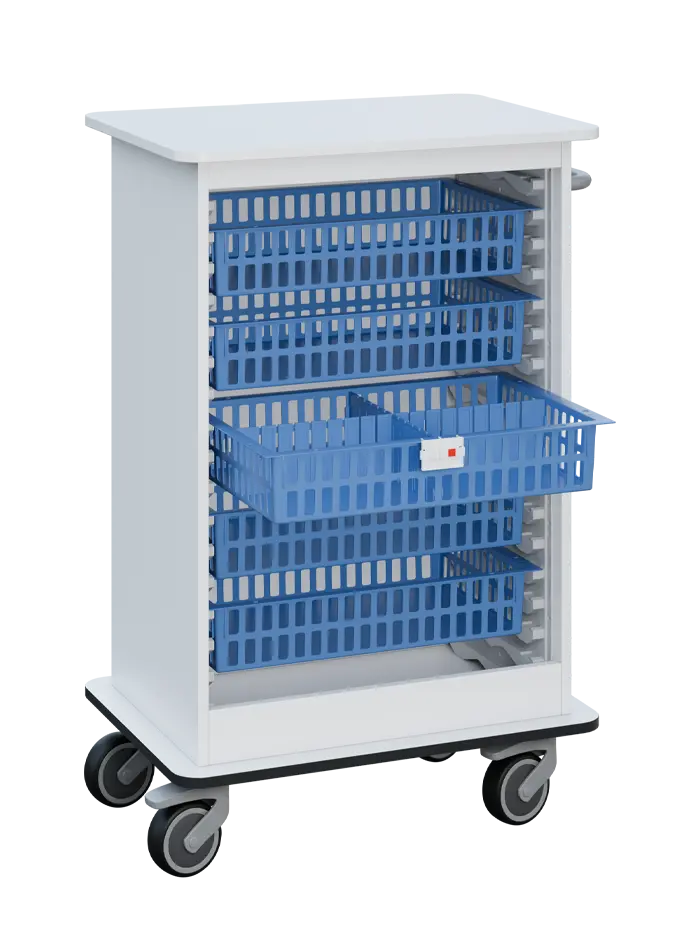 DEXTER 24 vozík boxový, otevřený, 1180x750x520 mm, bílá