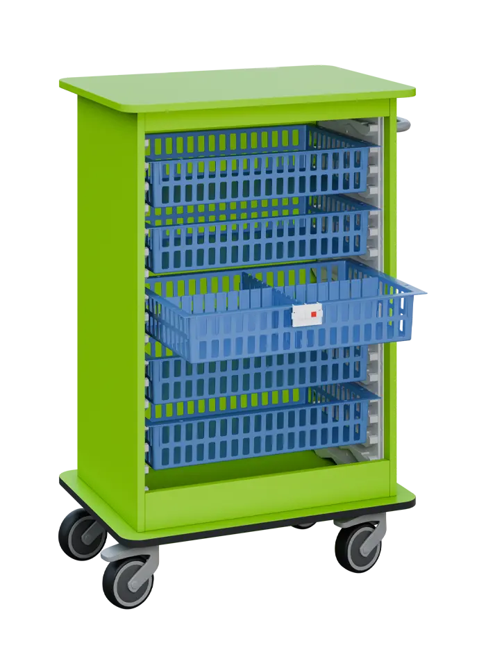 DEXTER 24 vozík boxový, otevřený, 1180x750x520 mm, jarní zeleň