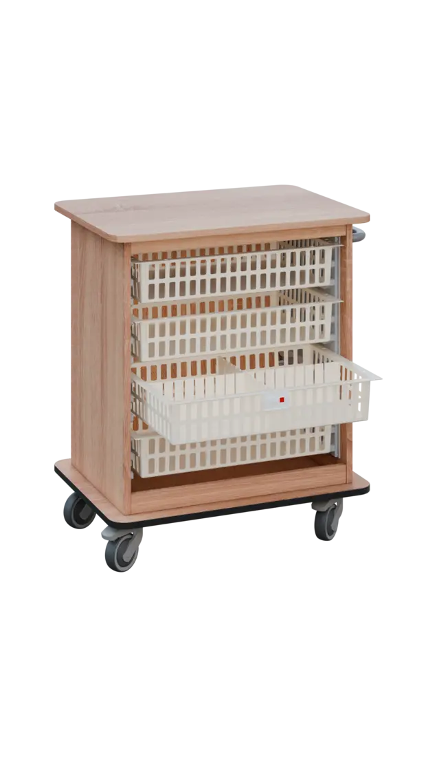 DEXTER 22 ABS vozík boxový, otevřený, 880x750x520 mm, dub bardolino
