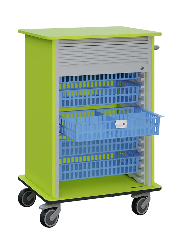 DEXTER 25 vozík boxový, roletový, 1180x780x620 mm, jarní zeleň