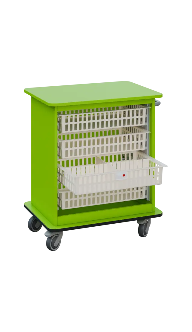 DEXTER 22 ABS vozík boxový, otevřený, 880x750x520 mm, jarní zeleň