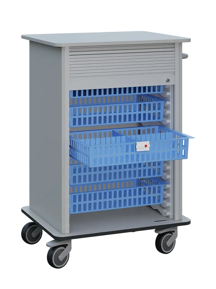 DEXTER 25 vozík boxový, roletový, 1180x780x620 mm, šedá