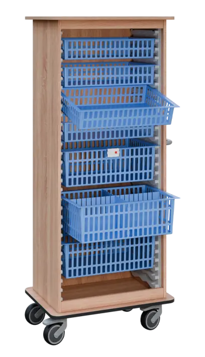 DEXTER 26 vozík boxový, otevřený, 1780x750x520 mm, dub bardolino