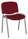 ALTAMIRA židle konferenční, kostra stříbrná, látka SUE 29 vínová