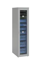 MEDICAL S - 46 skříň léková boxová, 1950 x 460 x 735, prosklená, šedá