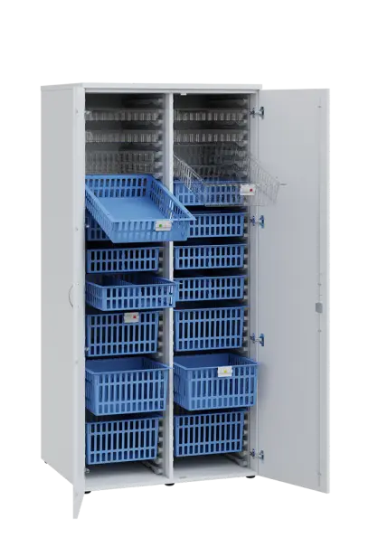 MEDICAL D - 90 skříň léková boxová, 1950 x 900 x 735, dvířka, bílá