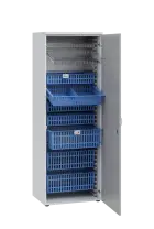 MEDICAL D - 66 skříň léková boxová, 1950 x 660 x 535, dvířka, korpus bílá, dvířka šedá