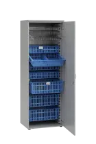 MEDICAL D - 66 skříň léková boxová, 1950 x 660 x 535, dvířka, šedá