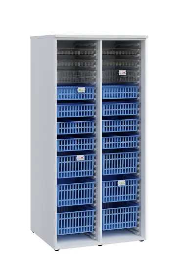 MEDICAL O - 90 skříň léková boxová, 1950 x 900 x 735, otevřená, bílá