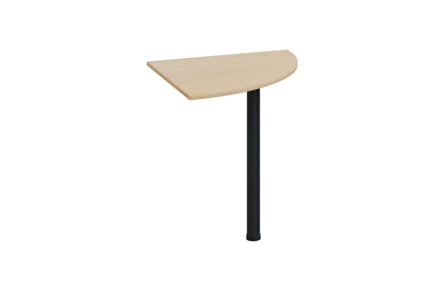 ES 27 - 7 deska spojovací s nohou, deska 25 mm lamino - bříza irská, podnož černá