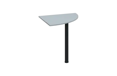 ES 27 - 7 deska spojovací s nohou, deska 25 mm lamino - šedá, podnož černá