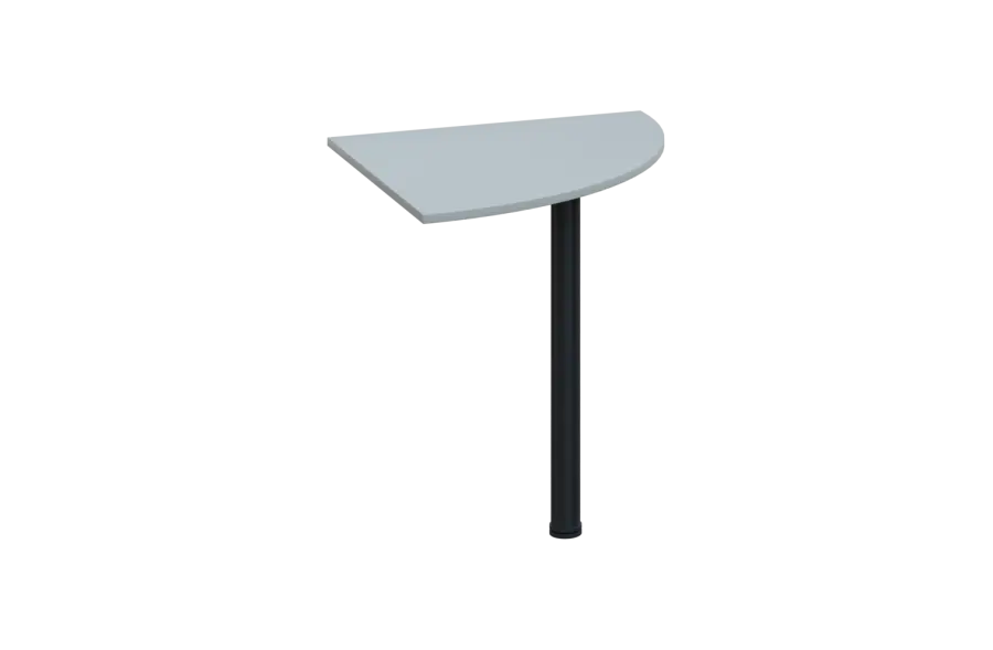 ES 27 - 7 deska spojovací s nohou, deska 25 mm lamino - šedá, podnož černá