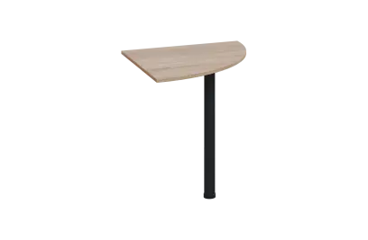 ES 27 - 7 deska spojovací s nohou, deska 25 mm lamino - dub bardolino, podnož černá