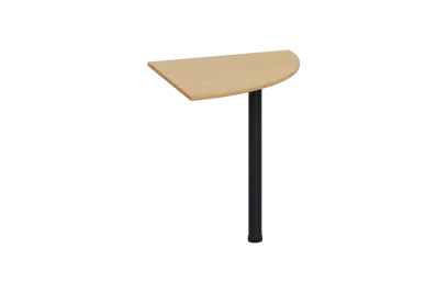 ES 27 - 7 deska spojovací s nohou, deska 25 mm lamino - javor horský, podnož černá