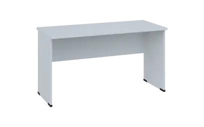 OPL 26 - 14 stůl kancelářský, dřevěná podnož, deska 25 mm, široký 1400 mm, bílá