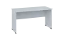 OPL 26 - 14 stůl kancelářský, dřevěná podnož, deska 25 mm, široký 1400 mm, bílá
