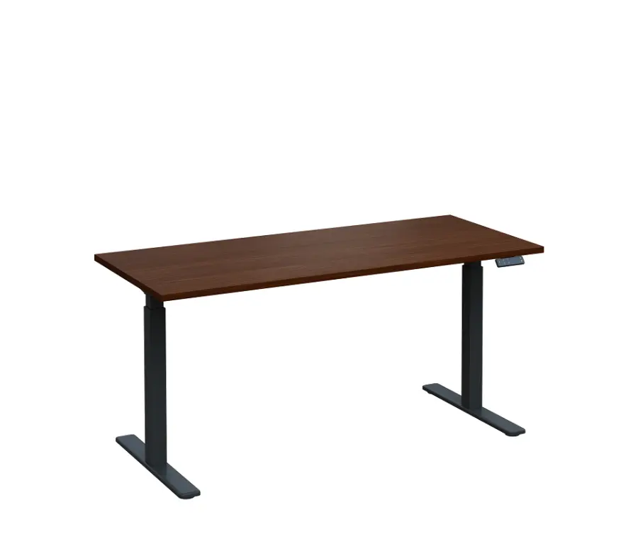 VSS 160/70 výškově stavitelný stůl, podnož antracitový lak, ořech královský