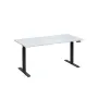 VSS 160/80 výškově stavitelný stůl, podnož antracitový lak, bílá