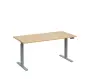 VSS 160/80 výškově stavitelný stůl, podnož stříbrný lak, bříza irská