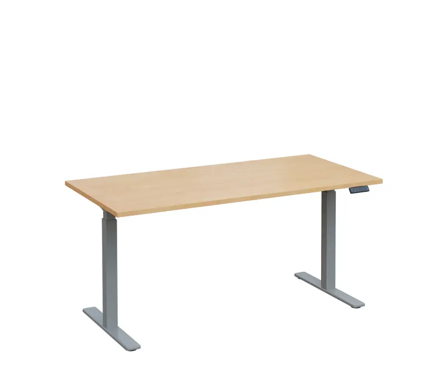 VSS 160/80 výškově stavitelný stůl, podnož stříbrný lak, bříza irská