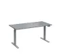 VSS 160/80 výškově stavitelný stůl, podnož stříbrný lak, šedá