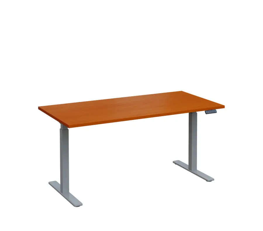 VSS 160/80 výškově stavitelný stůl, podnož stříbrný lak, třešeň šumavská