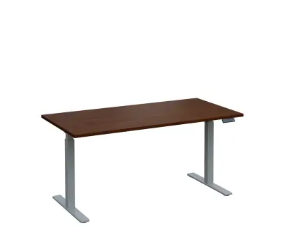 VSS 160/80 výškově stavitelný stůl, podnož stříbrný lak, ořech královský