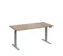 VSS 160/80 výškově stavitelný stůl, podnož stříbrný lak, dub bardolino