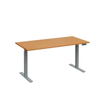 VSS 160/80 výškově stavitelný stůl, podnož stříbrný lak, buk Royal