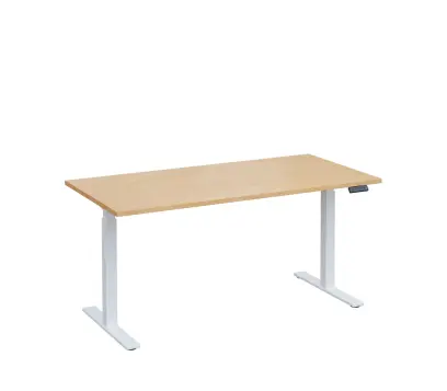 VSS 160/80 výškově stavitelný stůl, podnož bílý lak, bříza irská