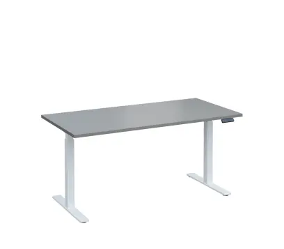 VSS 160/80 výškově stavitelný stůl, podnož bílý lak, šedá