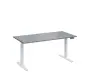 VSS 160/80 výškově stavitelný stůl, podnož bílý lak, šedá