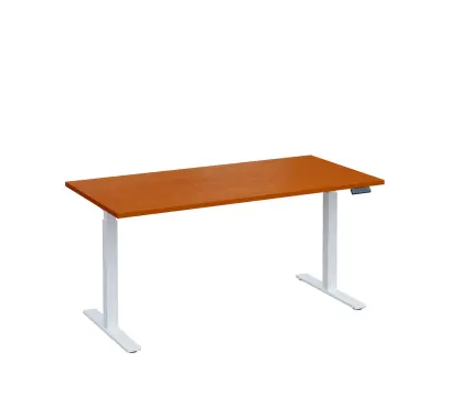 VSS 160/80 výškově stavitelný stůl, podnož bílý lak, třešeň šumavská