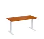 VSS 160/80 výškově stavitelný stůl, podnož bílý lak, třešeň šumavská
