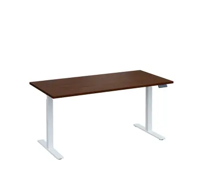 VSS 160/80 výškově stavitelný stůl, podnož bílý lak, ořech královský