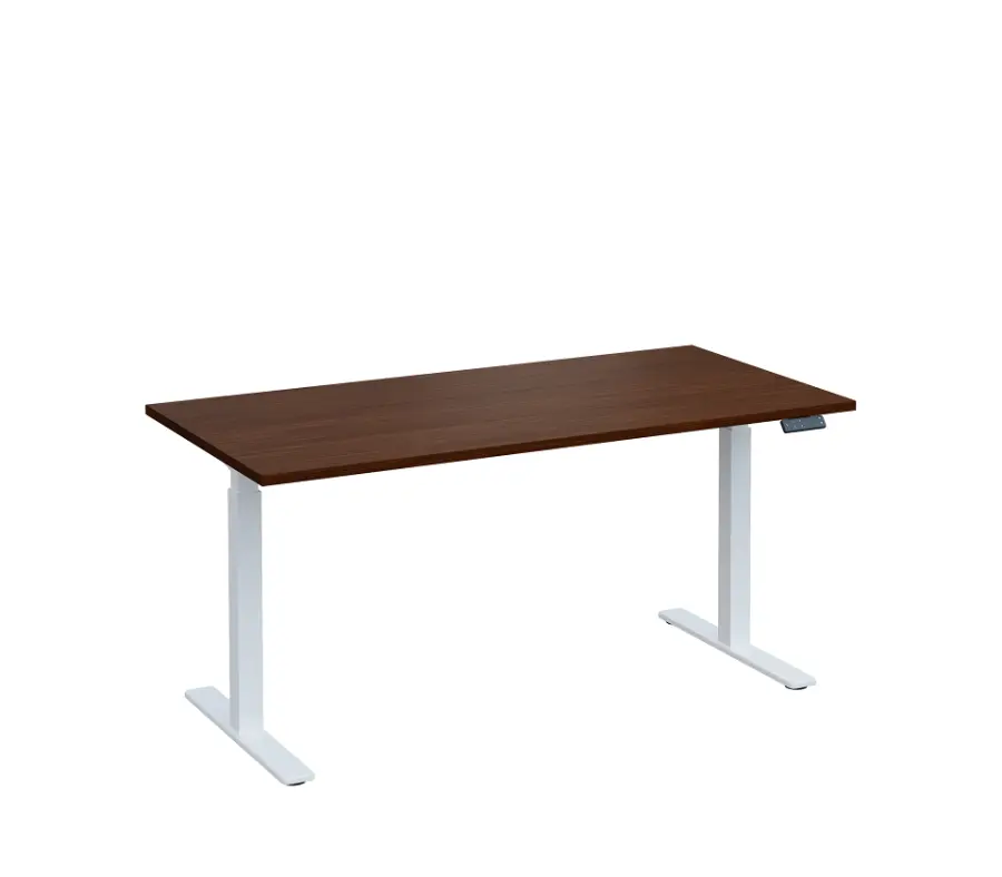 VSS 160/80 výškově stavitelný stůl, podnož bílý lak, ořech královský