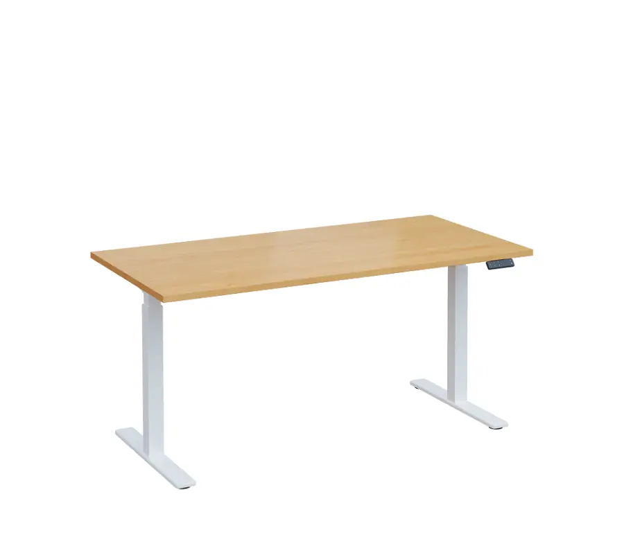 VSS 160/80 výškově stavitelný stůl, podnož bílý lak, javor horský