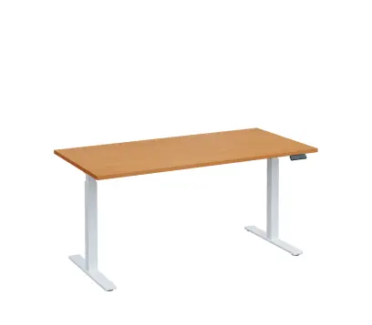VSS 160/80 výškově stavitelný stůl, podnož bílý lak, buk Royal