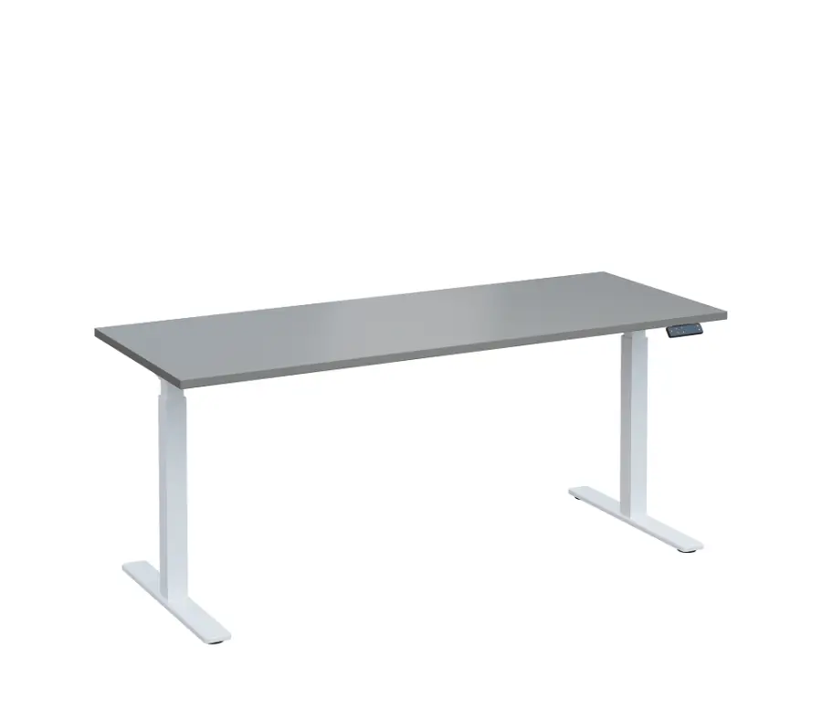 VSS 180/70 výškově stavitelný stůl, podnož bílý lak, šedá
