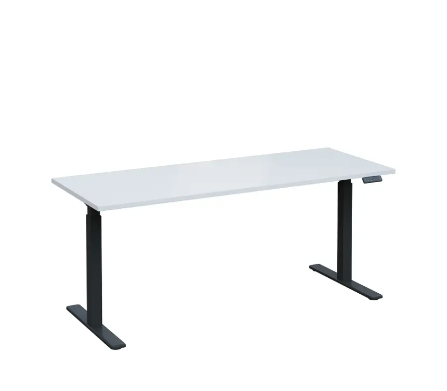 VSS 180/70 výškově stavitelný stůl, podnož antracitový lak, bílá