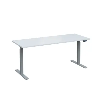 VSS 180/70 výškově stavitelný stůl, podnož stříbrný lak, bílá