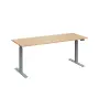 VSS 180/70 výškově stavitelný stůl, podnož stříbrný lak, bříza irská