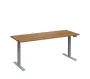 VSS 180/70 výškově stavitelný stůl, podnož stříbrný lak, ořech světlý