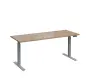 VSS 180/70 výškově stavitelný stůl, podnož stříbrný lak, dub bardolino