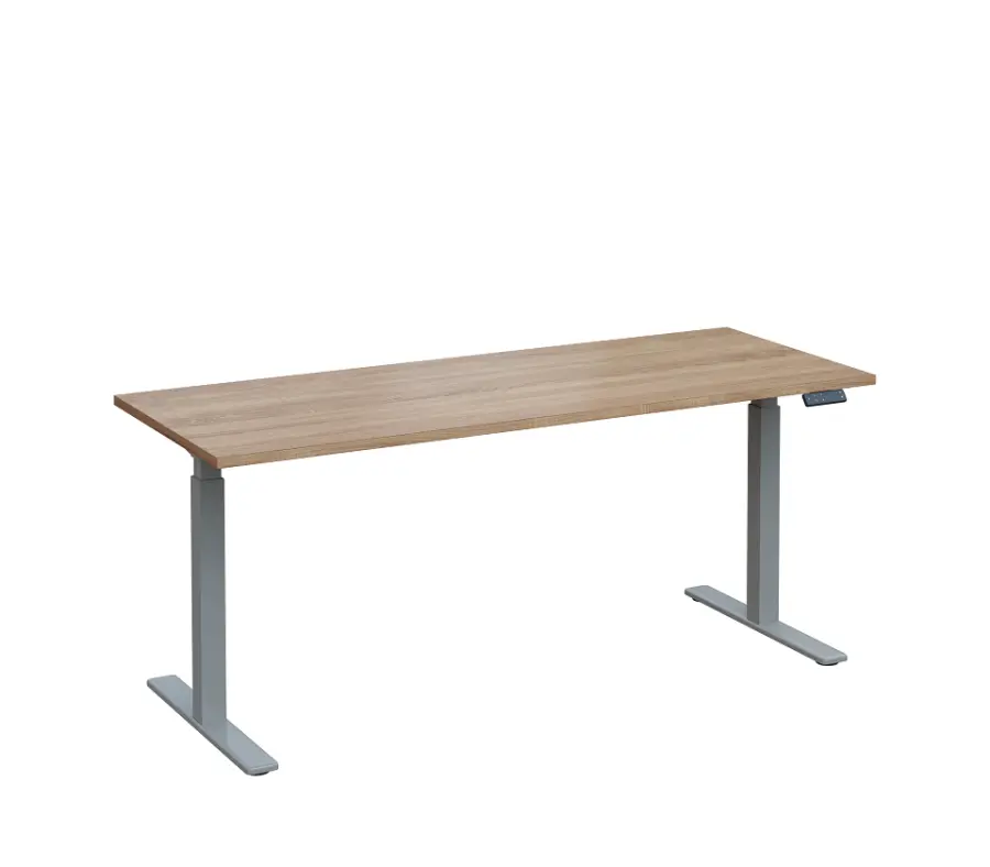 VSS 180/70 výškově stavitelný stůl, podnož stříbrný lak, dub bardolino