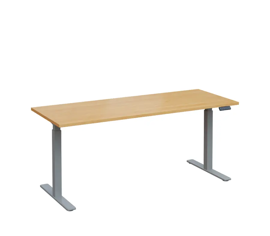 VSS 180/70 výškově stavitelný stůl, podnož stříbrný lak, javor horský