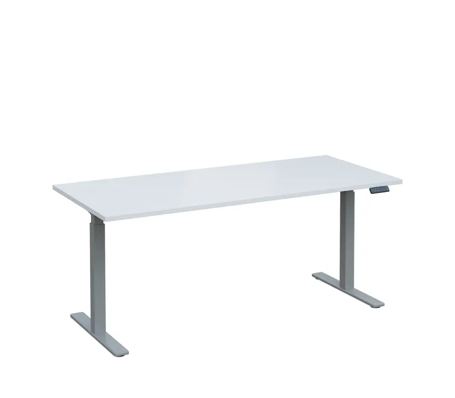 VSS 180/80 výškově stavitelný stůl, podnož stříbrný lak, bílá